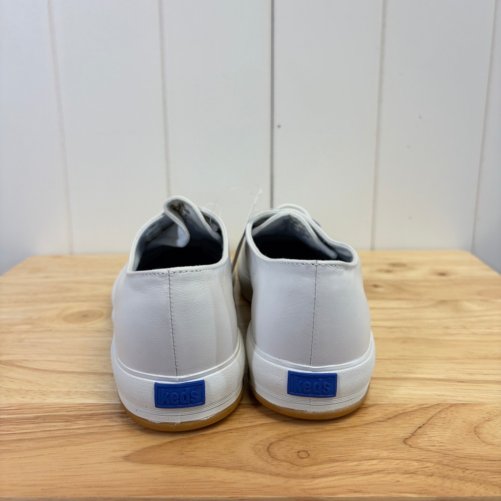 Keds Preppy Slip On Leather Sneakers Women Size 10 Minimalist Tennis Clean Girl - Picture 5 of 9